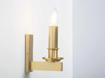 LOS ANGELES WALL LIGHT 70 - Brass wall lamp by Patinas Lighting - view 3
